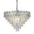 Candelabru din cristal Jordan argintiu, 10xE27, diametru 60 cm, pentru interior