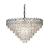 Candelabru din cristal Windsor Supremo 10xE14, Ø80 cm, crom lucios, inaltime reglabila