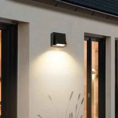 Aplica LED exterior Matthias 5W, negru mat, IP65, lumina calda