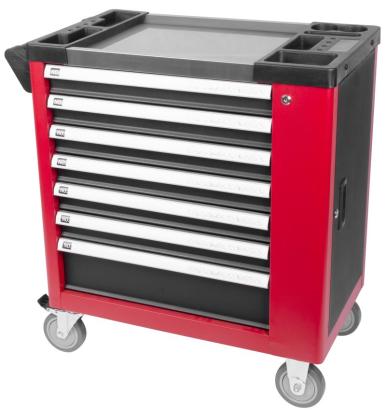 Cărucior de atelier cu scule Strend Pro B239, 399 piese, 7 sertare, Hobby