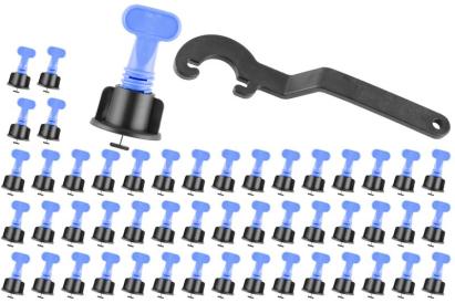 Set nivelare gresie si faianta Strend Pro LS205, cheie + 100 piese, rost 1,5 mm