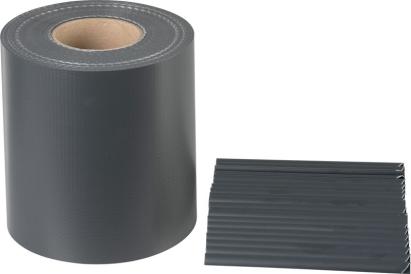 Páska Strend Pro EUROSTANDARD, 190 mm, L-26 m, tieniaca, antracit, krycia, na plotové panely, 1050 g/m2, PVC, RAL7016