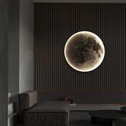 Aplică LED decorativă Luna 34W, diametru 50 cm, 3 temperaturi de culoare 3000/4000/6000K