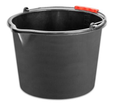 Găleată de construcții ReCycled 20 L, plastic rezistent, cu cioc, neagră