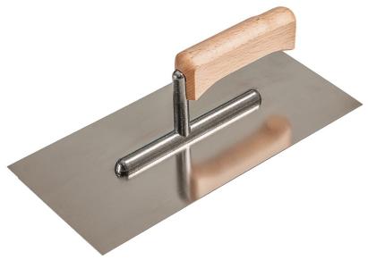 Hladitko inox Strend Pro Premium 270x130 mm, maner lemn, 0,7 mm