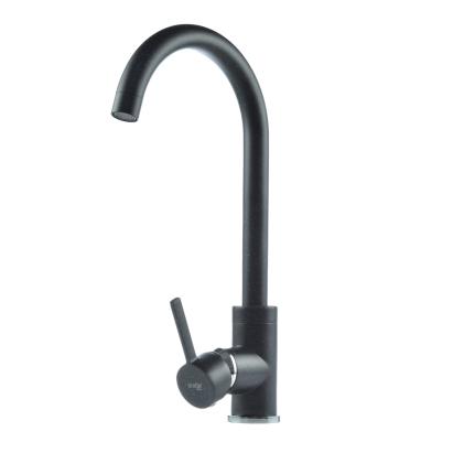 Baterie de bucătărie HI-Non KXC-MD-410, neagră cu pipă înaltă