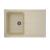 Chiuvetă din compozit de granit pentru bucătărie ELEFANT PREMIUM 7850 VERONA Nisip bej 775 x 495 mm