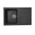 Chiuvetă din compozit de granit pentru bucătărie ELEFANT PREMIUM 7850 VERONA Grafit 775 x 495 mm
