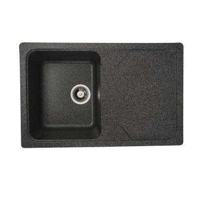 Chiuvetă din compozit de granit pentru bucătărie ELEFANT PREMIUM 7850 VERONA Grafit 775 x 495 mm