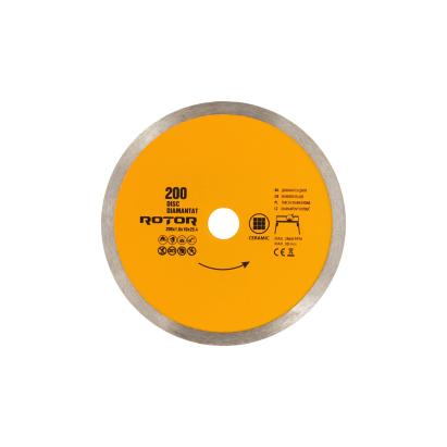 Disc diamantat Rotor 200 mm continuu, pentru ceramica, cu racire cu apa