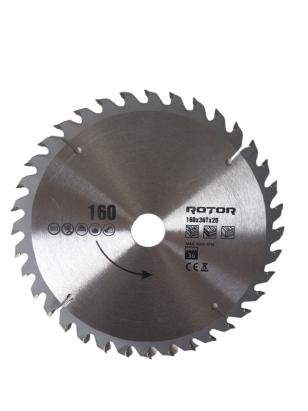 Disc circular pentru tăiat lemn Rotor 160x20 mm, 36 dinți (36T)