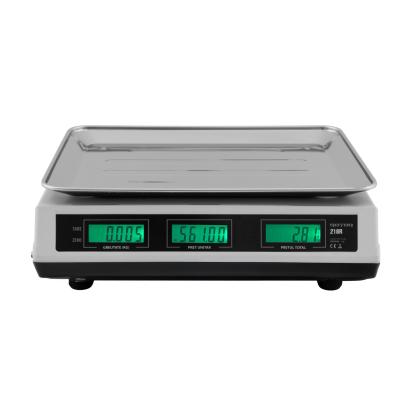 Cântar electronic comercial ROTOR R218B 40 kg cu baterie reîncărcabilă și tavă inox