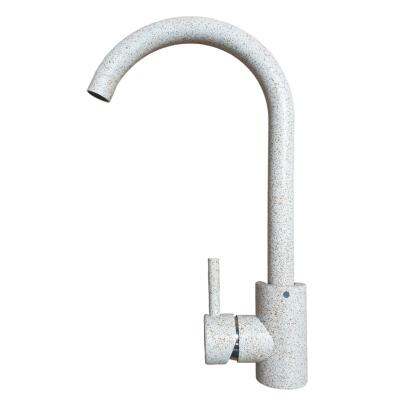 Baterie de bucătărie Germece 3008A, bej safari, cu pipă înaltă