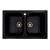Chiuveta de bucătărie Elefant Premium Equatoria, Negru metalic , 785x490 mm