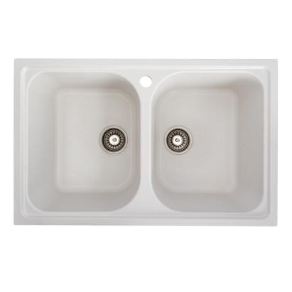 Chiuveta de bucătărie Elefant Premium Equatoria, Alb, 785x490 mm