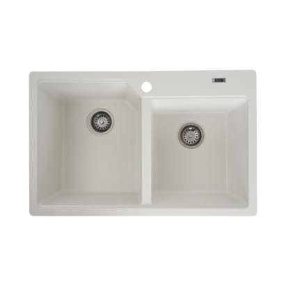 Chiuveta de bucătărie Elefant Premium Harmony , Alb, 775x495/420 mm