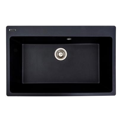 Chiuveta de bucatarie Elefant Premium Bogema, negru metalic , 780 x 500 mm