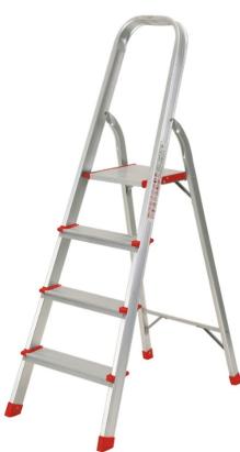 Scară pliabilă din aluminiu cu 4 trepte ROTOR KMH0104, 150 kg