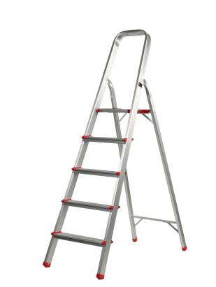 Scară pliabilă din aluminiu cu 5 trepte Rotor KMH0105, 150 kg