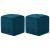 Noptiere, 2 buc., albastru, 30x30x30 cm, țesătură din catifea GartenMobel Dekor