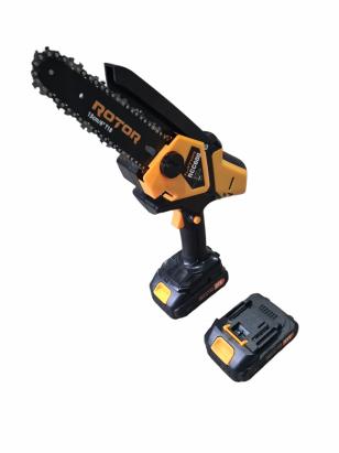 Mini fierăstrău cu lanț Rotor RCC600 21V, brushless, 15 cm, cu 2 acumulatori