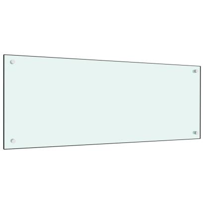 Panou antistropi de bucătărie, alb, 100x40 cm sticlă securizată GartenMobel Dekor