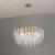 Candelabru Cristal WALTZ Cascade, 9x G9, Auriu, 80cm, Inaltime Reglabila