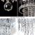 Candelabru LED Alberico Rotund, 17W, Lumina Rece/Calda/Neutra, Cristal, Crom Lucios