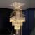 Candelabru Cristal LED 80W FLORENTIA Auriu, Diametru 50cm, Inaltime 200cm, Model Scara