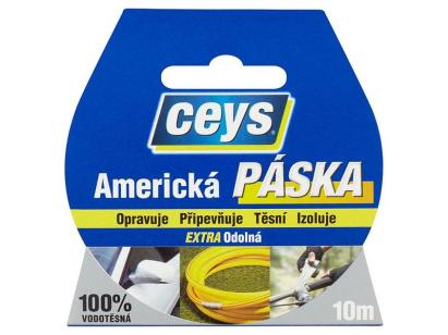 Bandă adezivă Ceys tip americană, impermeabilă, 10 m x 50 mm