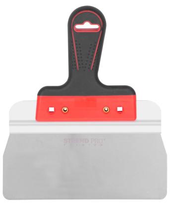 Spaclă pentru glet Strend Pro Premium din inox, 220 mm, muchii rotunjite