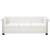 Canapea Chesterfield cu 2 și 3 locuri, piele ecologică, alb  GartenMobel Dekor