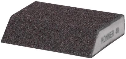 Huba KONNER G40, brúsna špongia, 125x90x65x25 mm, skosená