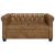 Set canapele Chesterfield cu 2 și 3 locuri, maro  GartenMobel Dekor