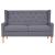 Set cu canapea, 2 piese, material textil, gri GartenMobel Dekor