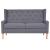 Set de canapele, 2 piese, material textil, gri GartenMobel Dekor