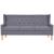 Set canapea, 3 piese, textil, Gri GartenMobel Dekor