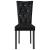 Scaune de sufragerie, 6 buc, negru, catifea GartenMobel Dekor