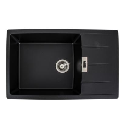 Chiuveta de bucatarie Elefant Premium Roma Negru metalic, 775x500 mm