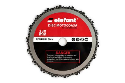Disc motocoasă cu lanț de drujbă 230x25.4 mm – ELEFANT