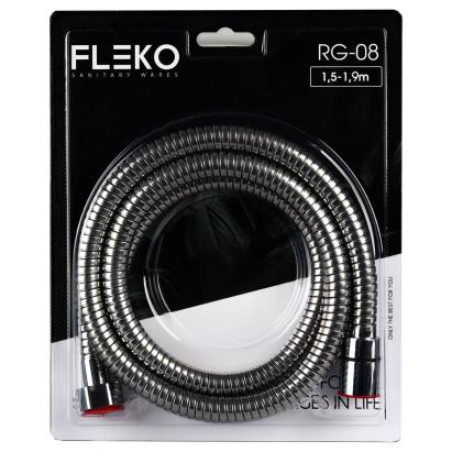 Furtun de dus flexibil din otel inoxidabil, Lungime 190 CM FLEKO RG-08-A