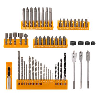 Set 62 piese Rotor RBB62: biti, tubulare și burghie pentru lemn, metal, zidărie