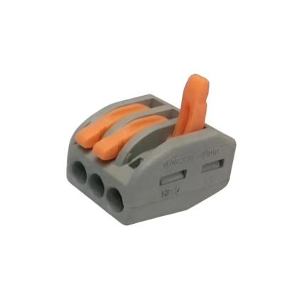 Conector electric rapid 3 poli pentru lustre și oglinzi LED, cu pârghie, fără șurub