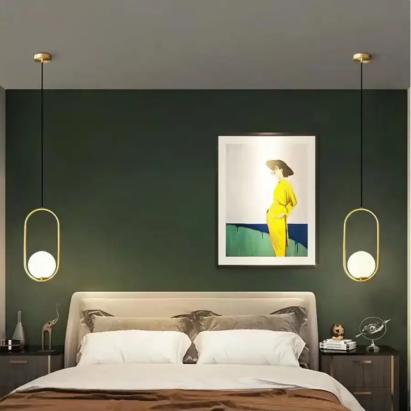 Lustră LOFT Gallery modernă alb-auriu, metal, 1xE27, înălțime reglabilă