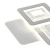 Lustră LED SQUARE 57W cu 3 pătrate, lumină rece/caldă/neutră, alb