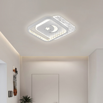 Lustră LED PERU 38W albă, 2 pătrate, lumină rece/caldă/neutră