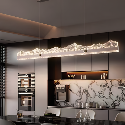 Lustra LED suspendata cu Telecomanda MARISTELLA 90W, lumina Rece/Calda/Neutra 3000K/4000K/6000K, Dimabila, Inaltime Reglabila, Auriu, Metal si Cristal