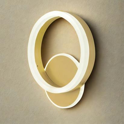 Lustră LED aplicată Dario 33W, auriu, cu 3 temperaturi de culoare și telecomandă