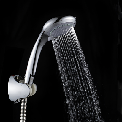 Pară de duș PD200 cu 3 funcții, jet reglabil, ABS gri, compatibilă standard