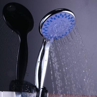 Pară de duș din ABS, 3 funcții de jet, finisaj gri, model PD202